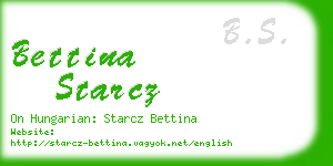 bettina starcz business card